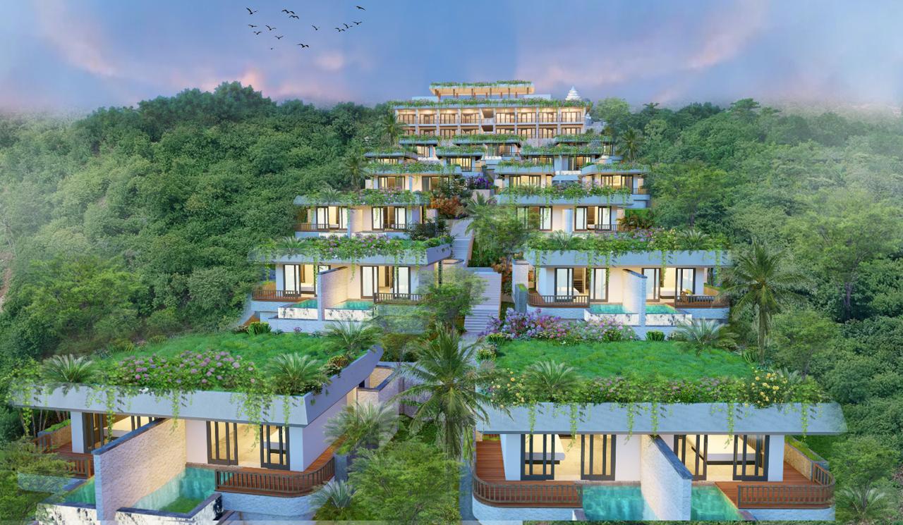 The Sankara Hill Penida resort overlooking the sea